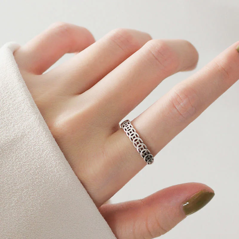 Vintage Copper Coin Luck Ring | Adjustable Spiritual Jewelry - Image 5
