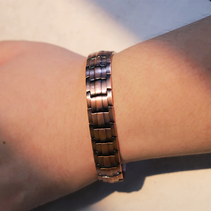 Vintage Magnetic Copper Cuff Bracelet for Spiritual Healing - Image 3