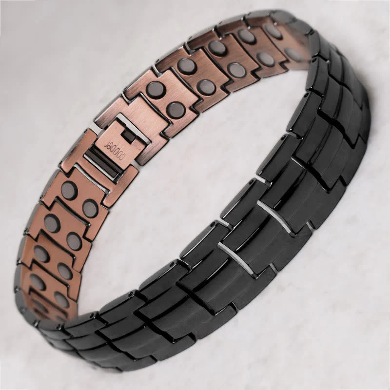Vintage Magnetic Copper Cuff Bracelet for Spiritual Healing - Image 4
