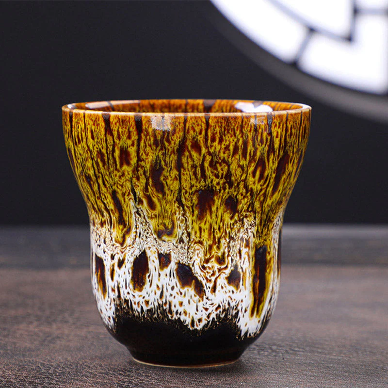 Vintage Kiln Change Ceramic Coffee Mug 150ml Zen Decor - Image 10