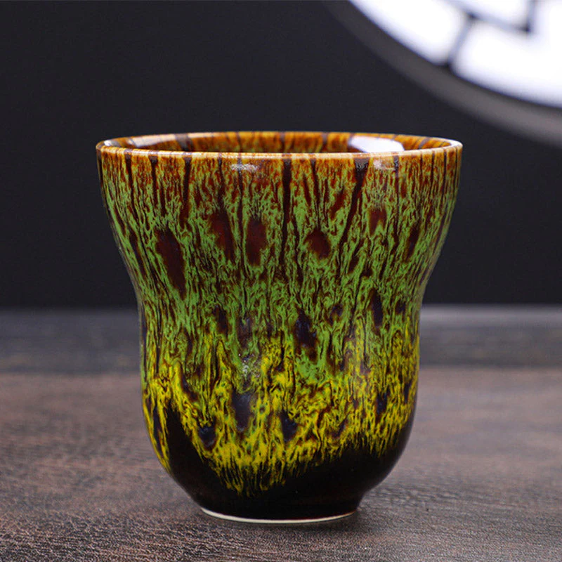 Vintage Kiln Change Ceramic Coffee Mug 150ml Zen Decor - Image 15