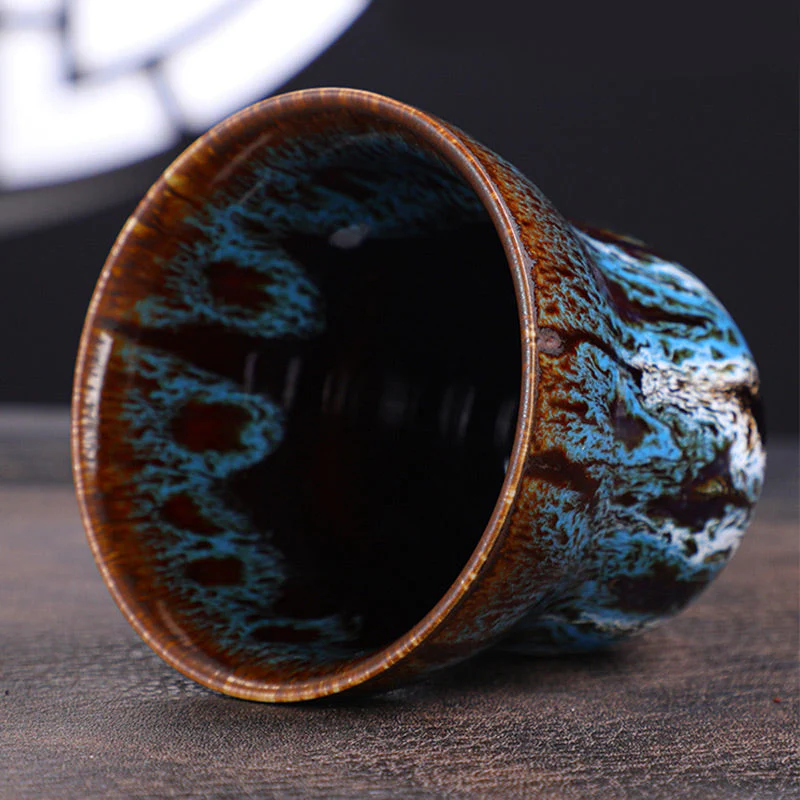 Vintage Kiln Change Ceramic Coffee Mug 150ml Zen Decor - Image 4
