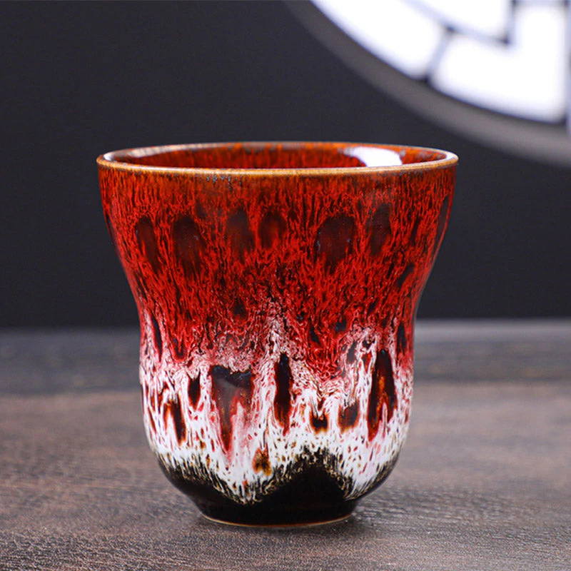 Vintage Kiln Change Ceramic Coffee Mug 150ml Zen Decor - Image 8