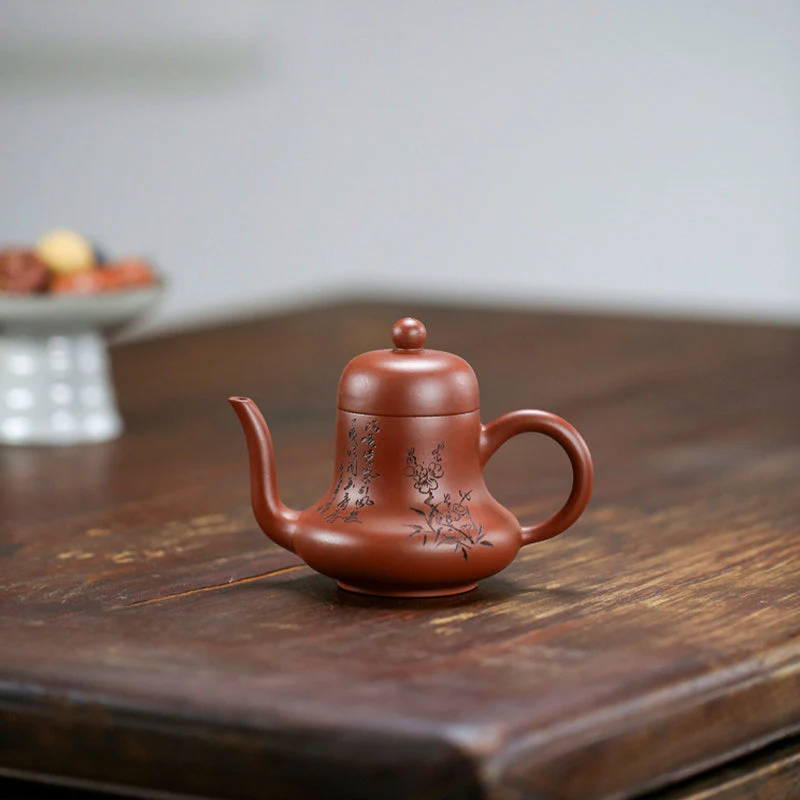 Vintage Purple Clay Kung Fu Teapot 130ml Zen Decor - Image 10
