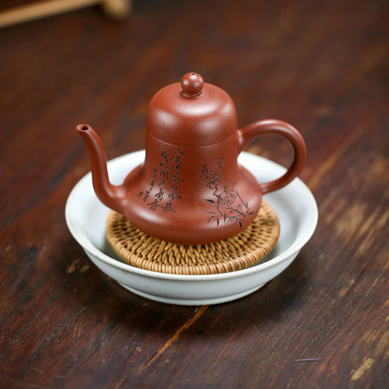 Vintage Purple Clay Kung Fu Teapot 130ml Zen Decor - Image 13