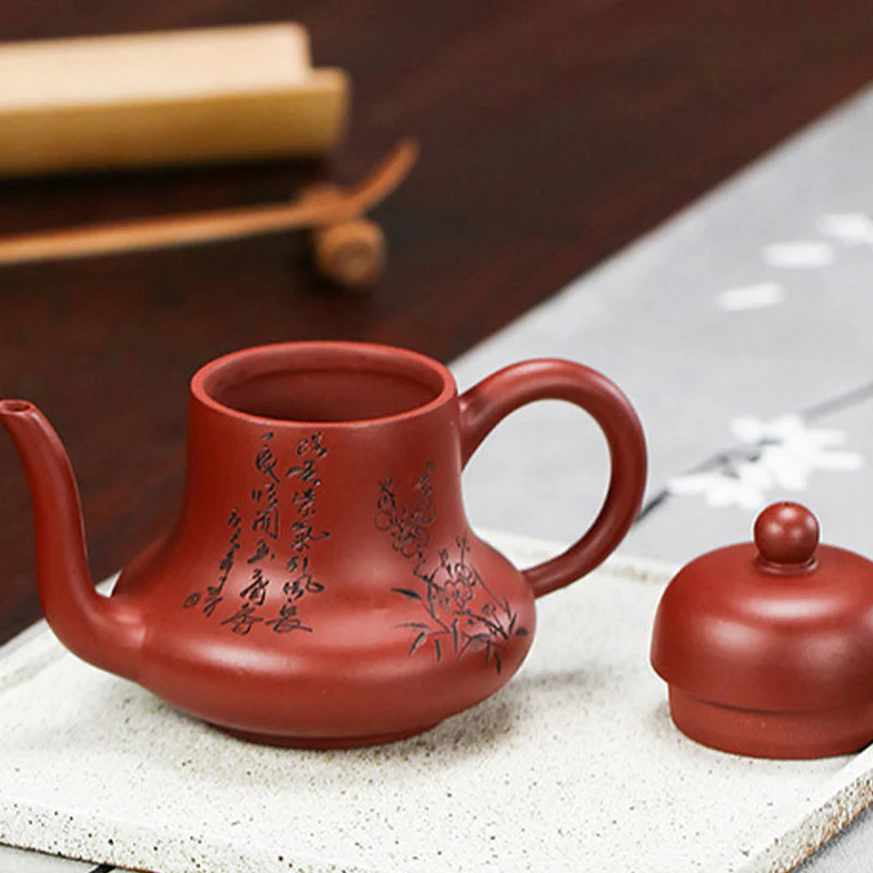 Vintage Purple Clay Kung Fu Teapot 130ml Zen Decor - Image 14