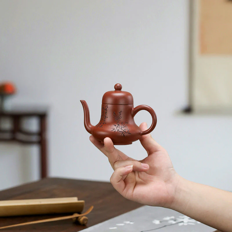 Vintage Purple Clay Kung Fu Teapot 130ml Zen Decor - Image 16