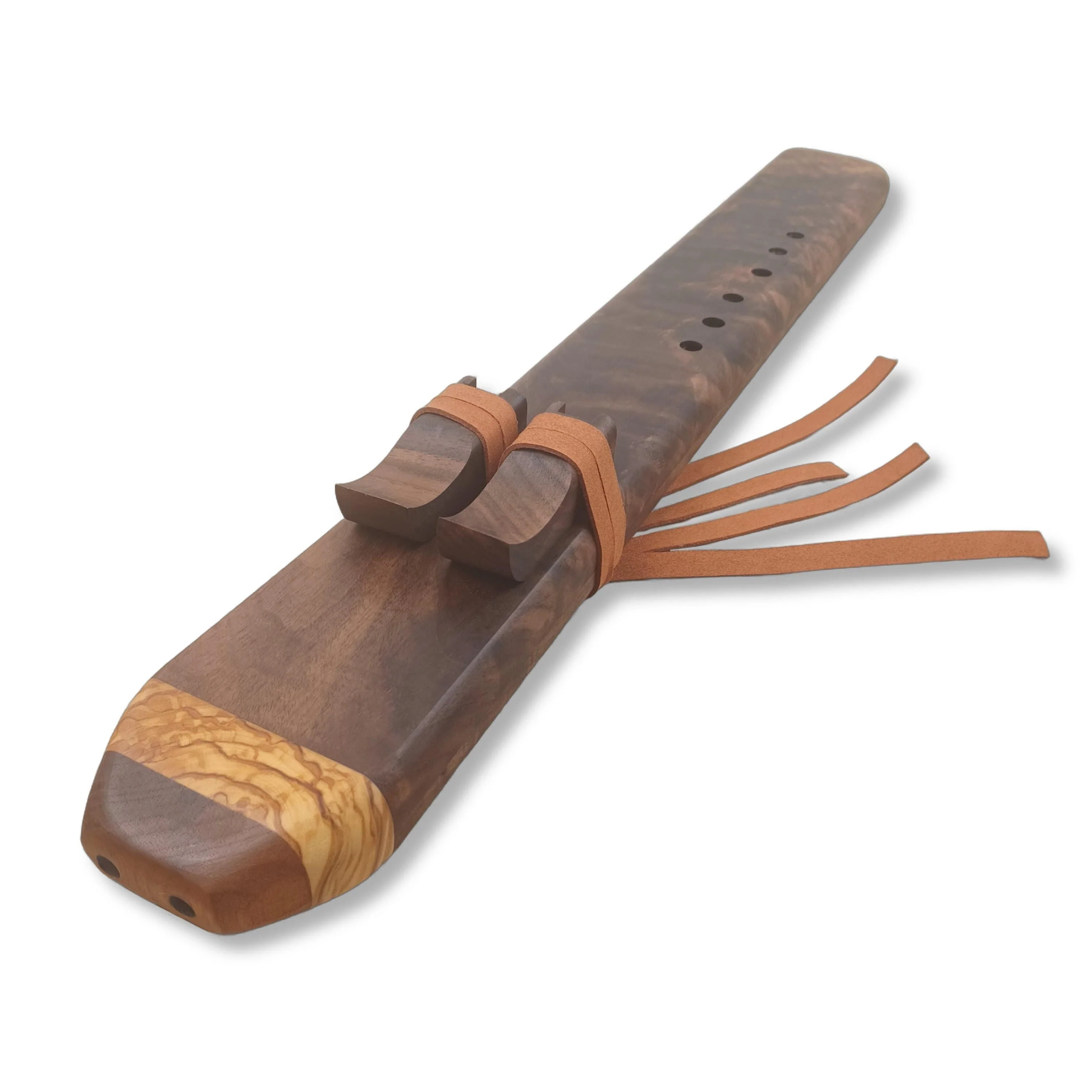 Handmade Walnut Drone Flute Native American Style - Image 2