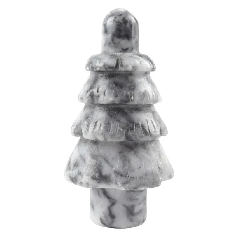 4 Inch White Marble Crystal Tree for Home Decor