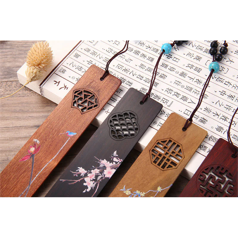 Wooden Four Seasons Bookmarks Set | Zen Decor Gift - Image 11