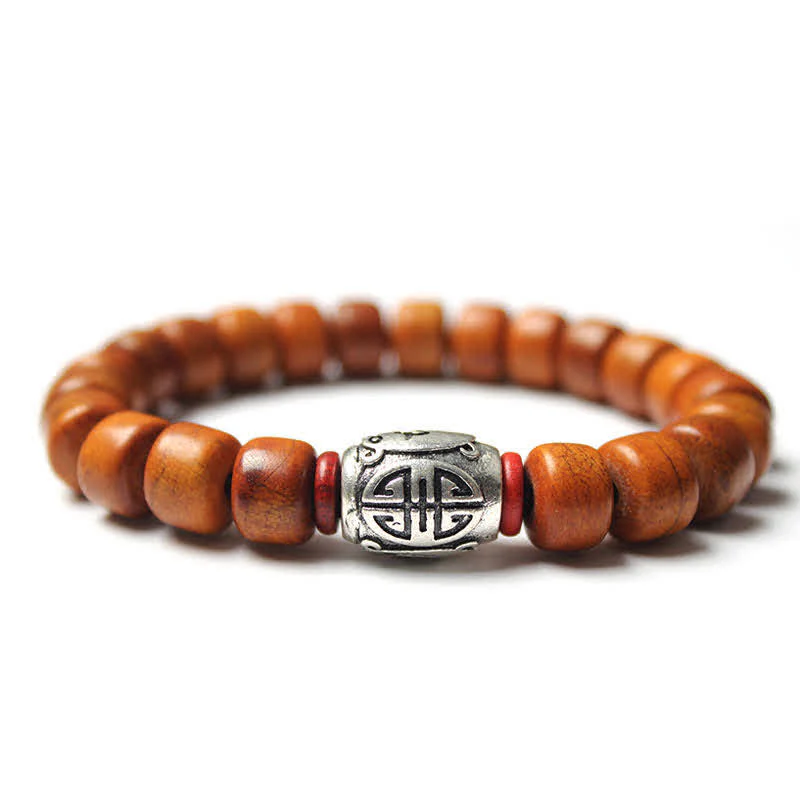 Yak Bone Om Mani Padme Hum Strength Bracelet 9mm - Image 6