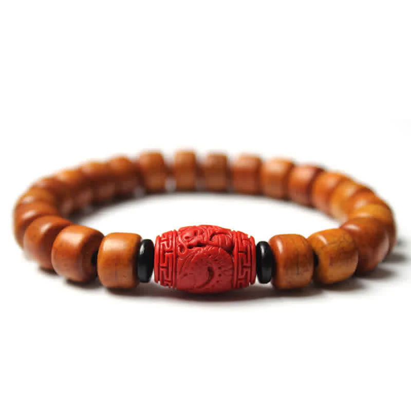 Yak Bone Om Mani Padme Hum Strength Bracelet 9mm - Image 8