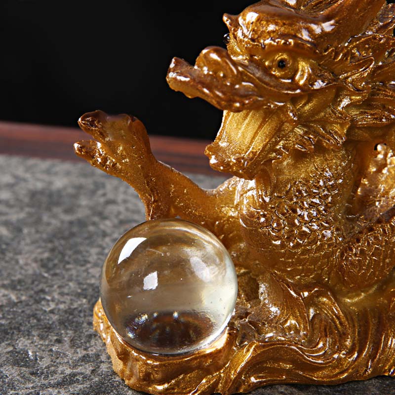 Year of the Dragon Resin Figurine | Spiritual Luck Statue - Image 10
