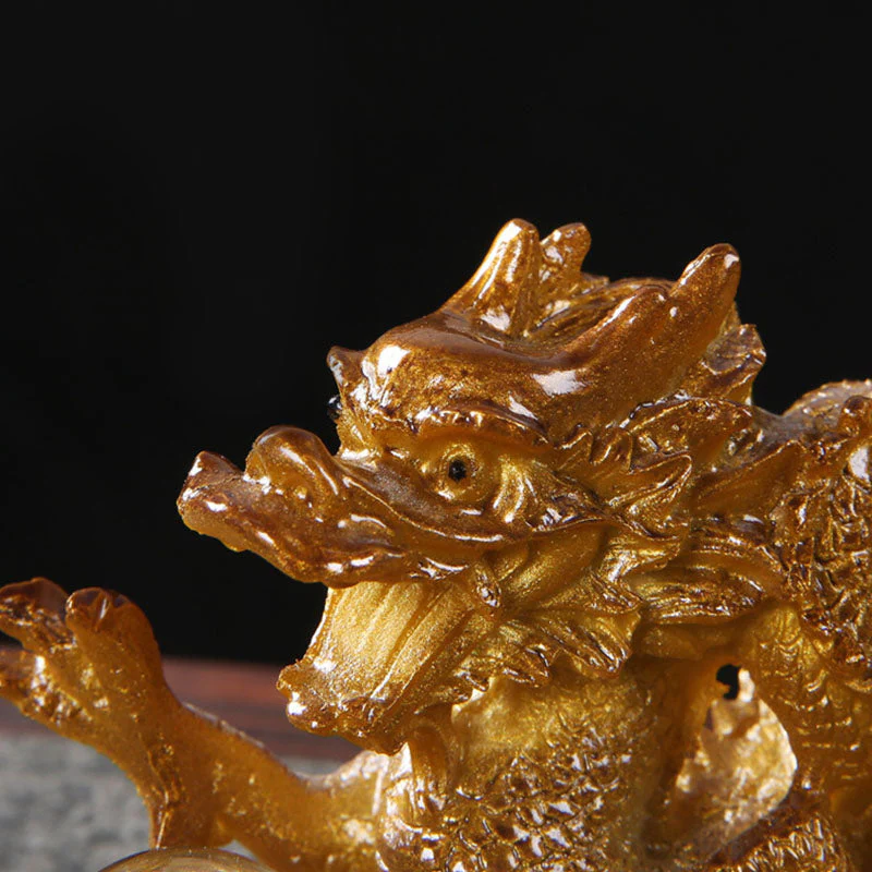 Year of the Dragon Resin Figurine | Spiritual Luck Statue - Image 11