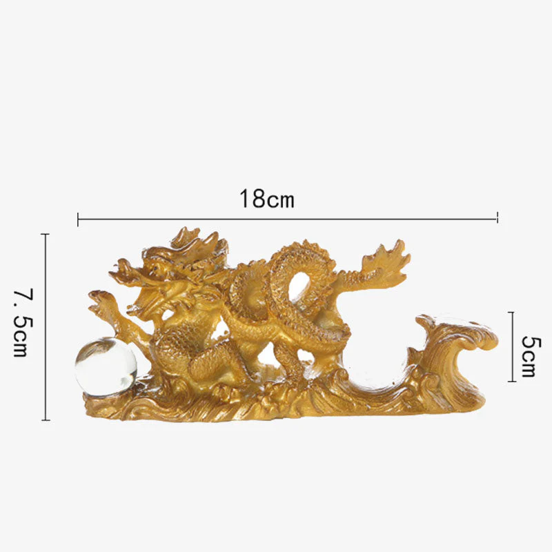 Year of the Dragon Resin Figurine | Spiritual Luck Statue - Image 15