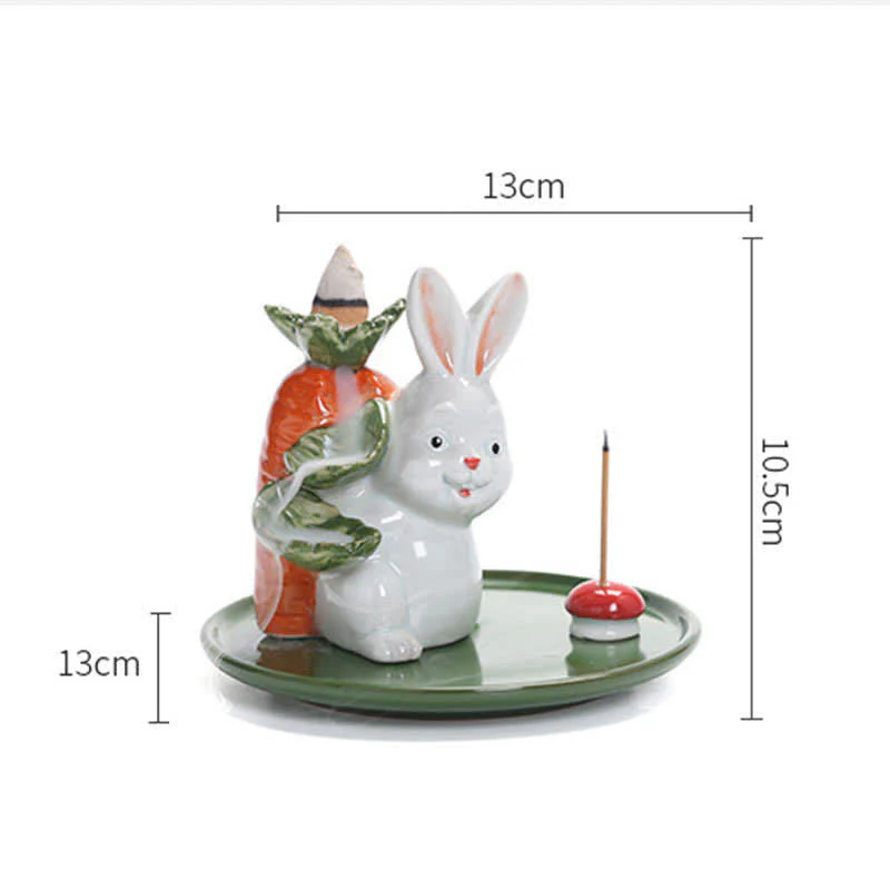 Year of the Rabbit Ceramic Incense Burner with Bunny Design - Image 24