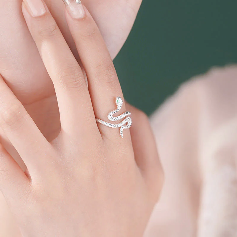 925 Sterling Silver Year of the Snake Jewelry Set for Calm & Balance - Image 6