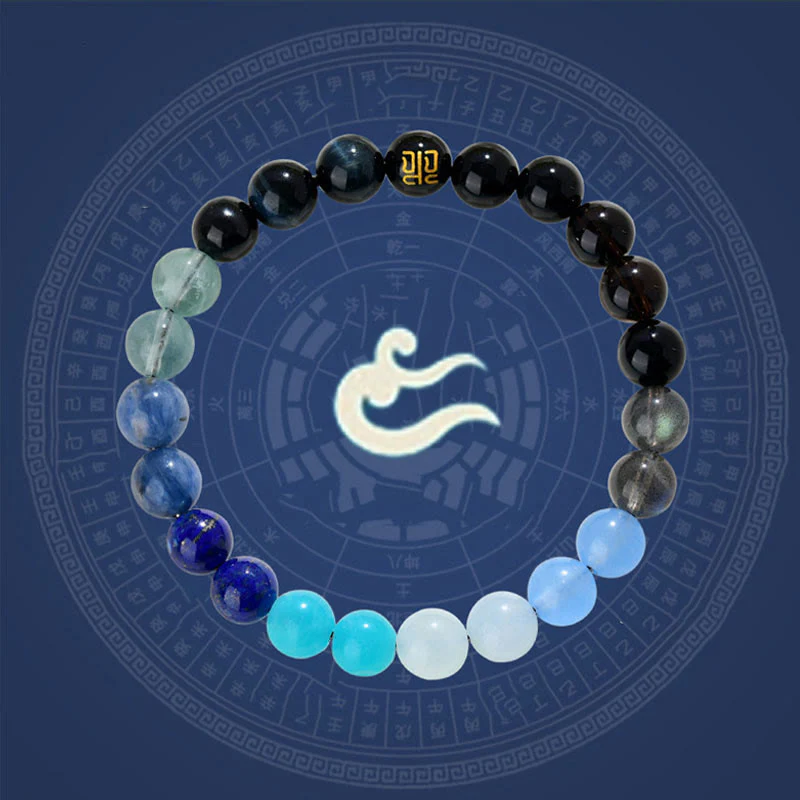 8mm Five Elements Yellow Agate Bracelet for Balance & Prosperity - Image 11