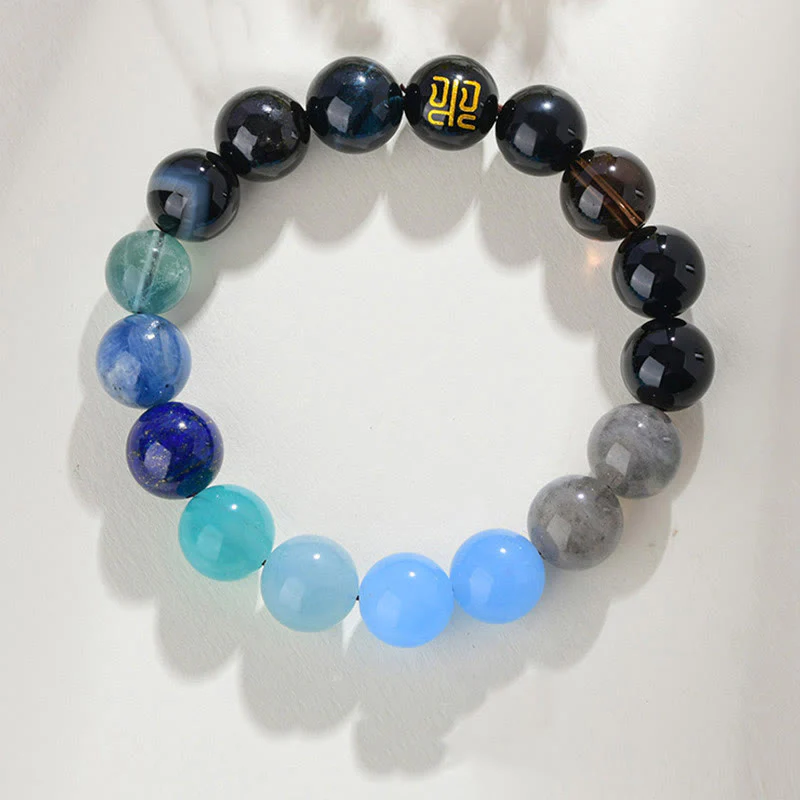 8mm Five Elements Yellow Agate Bracelet for Balance & Prosperity - Image 13