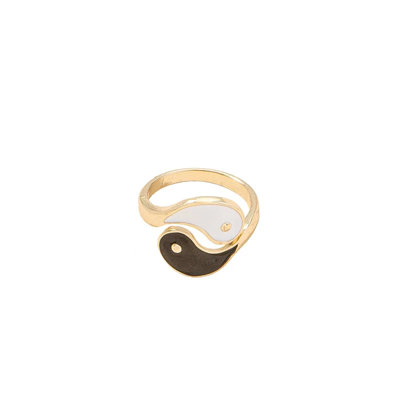 Unisex Adjustable Yin Yang Ring for Balance and Harmony - Image 6