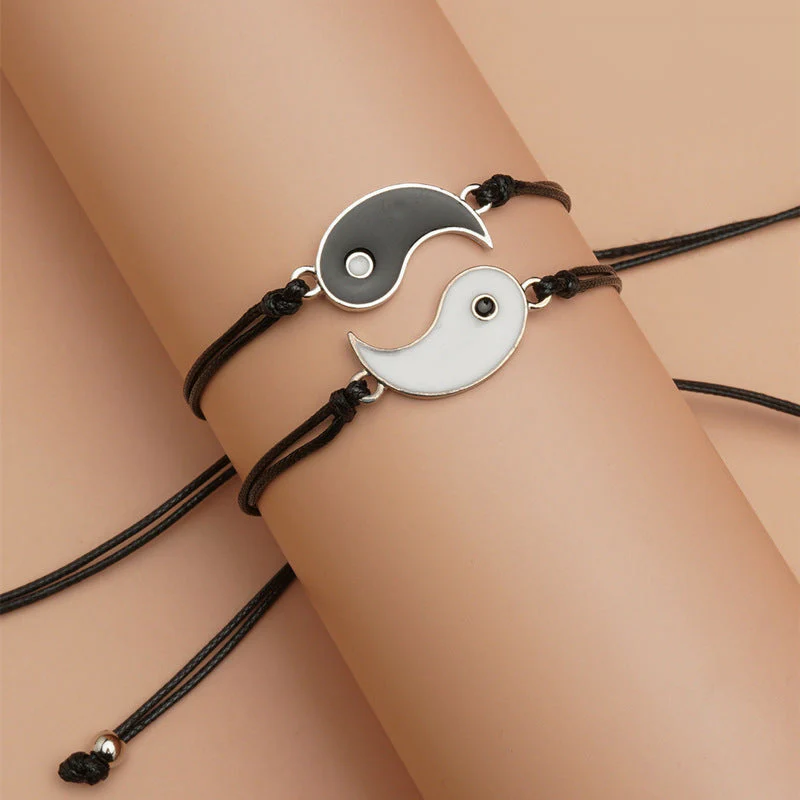 Unisex Yin Yang Hematite Couple Bracelets for Balance & Focus - Image 10