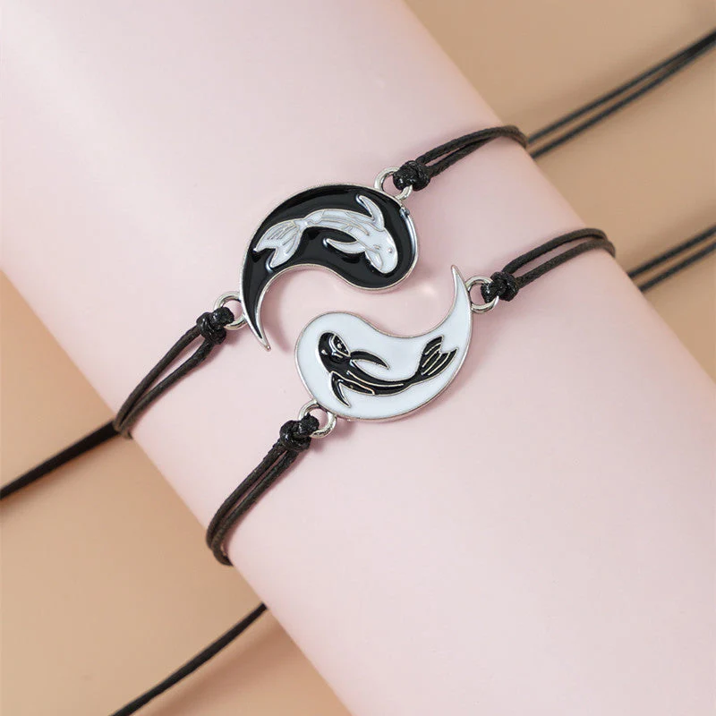 Unisex Yin Yang Hematite Couple Bracelets for Balance & Focus - Image 13