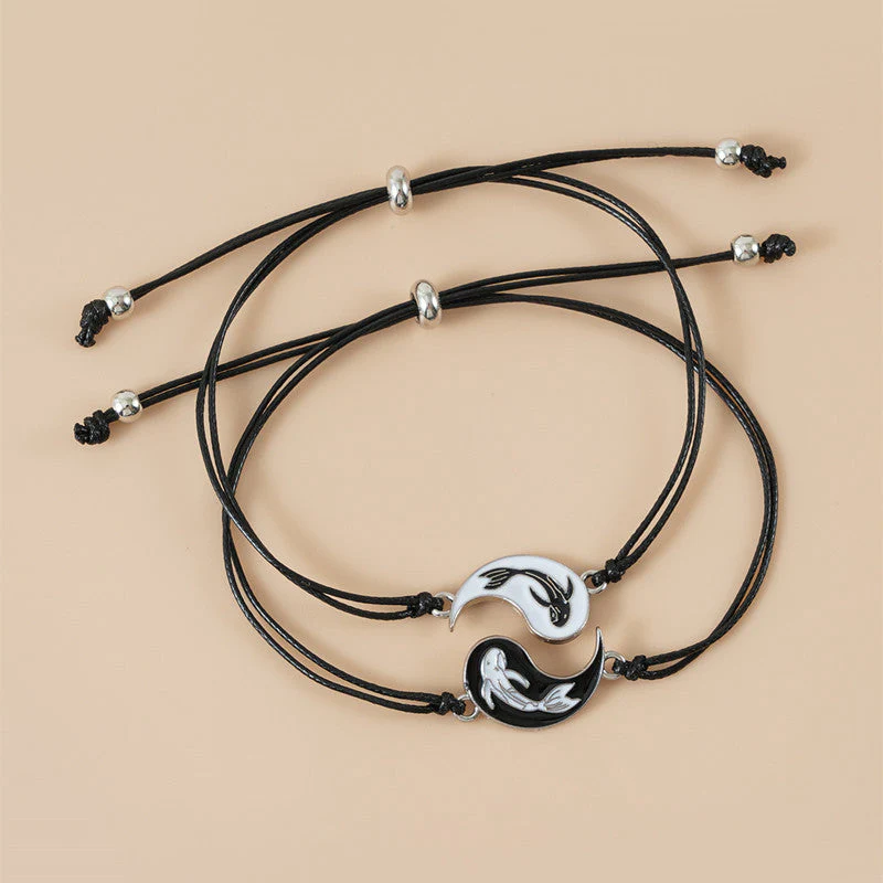 Unisex Yin Yang Hematite Couple Bracelets for Balance & Focus - Image 14