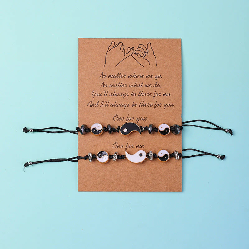 Unisex Yin Yang Hematite Couple Bracelets for Balance & Focus - Image 19