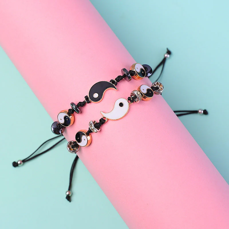 Unisex Yin Yang Hematite Couple Bracelets for Balance & Focus - Image 20