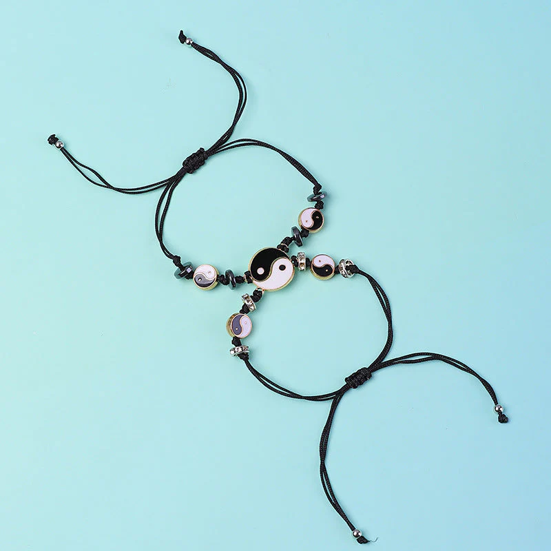 Unisex Yin Yang Hematite Couple Bracelets for Balance & Focus - Image 21