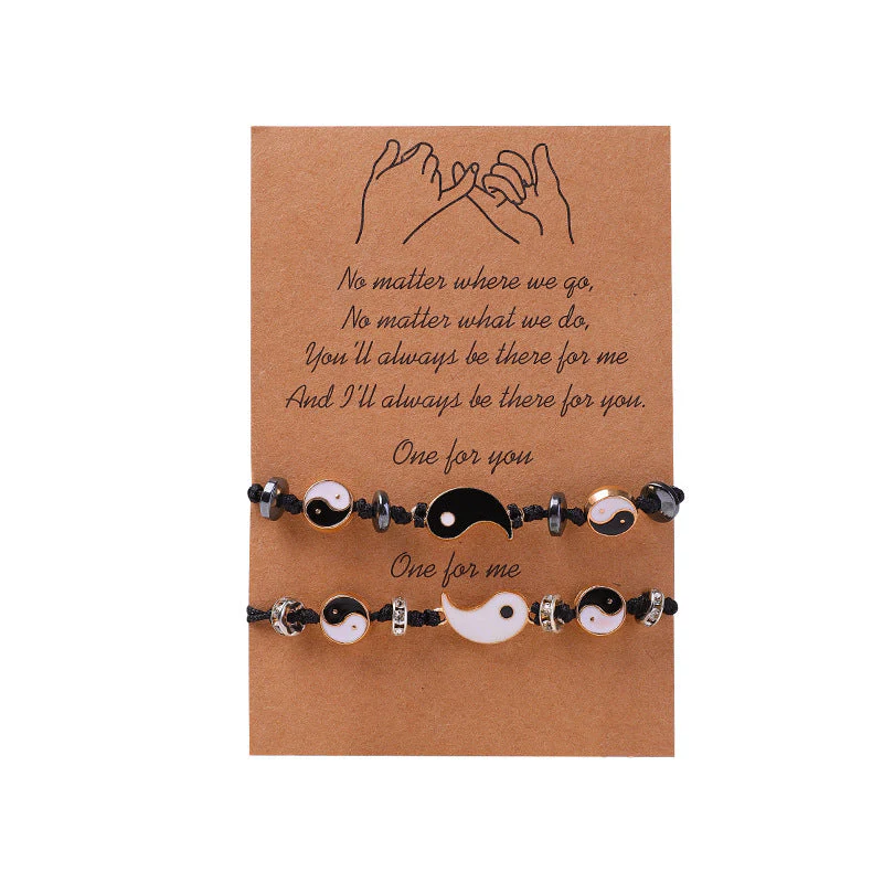 Unisex Yin Yang Hematite Couple Bracelets for Balance & Focus - Image 22