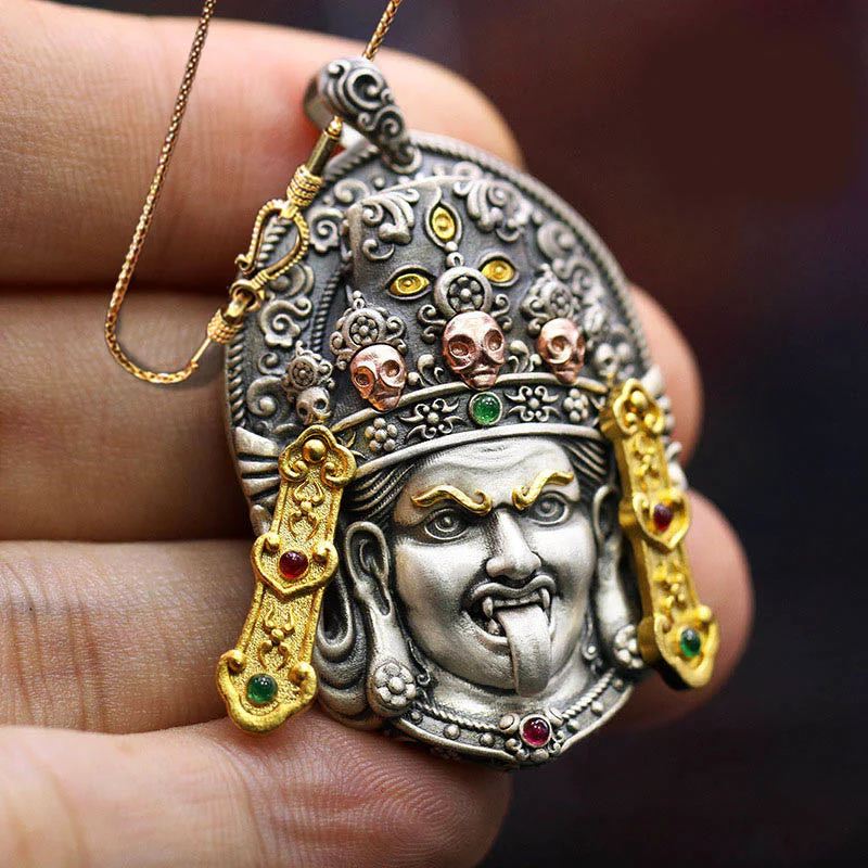 Zakiram Silver Necklace | Goddess of Wealth Protection Pendant - Image 10