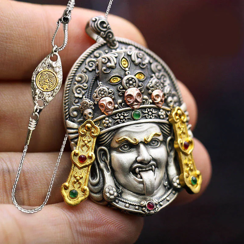 Zakiram Silver Necklace | Goddess of Wealth Protection Pendant - Image 12