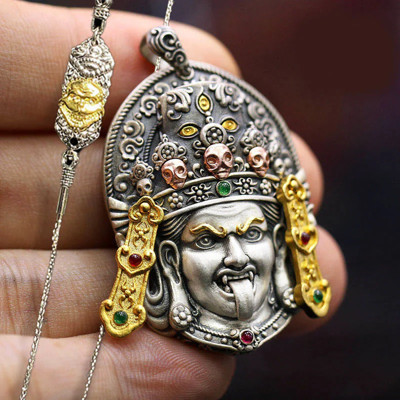 Zakiram Silver Necklace | Goddess of Wealth Protection Pendant - Image 16