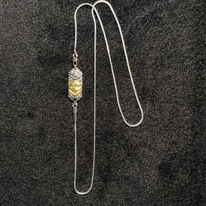 Zakiram Silver Necklace | Goddess of Wealth Protection Pendant - Image 17