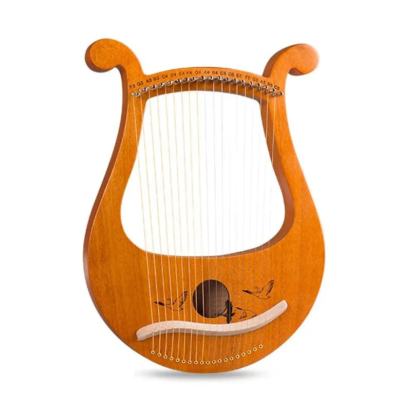 19-String Wood Lyre Harp Instrument for Beginners - Image 4